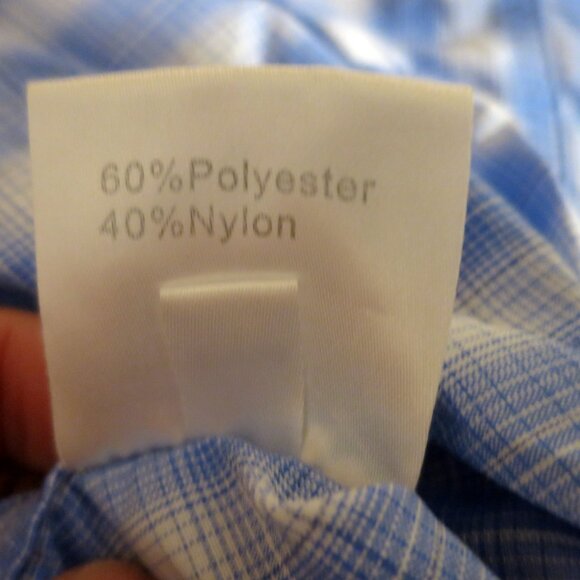 Simms Shirt Mens 2XL Short Sleeve Snap Button Vented Fishing Blue White Striped - Picture 7 of 7